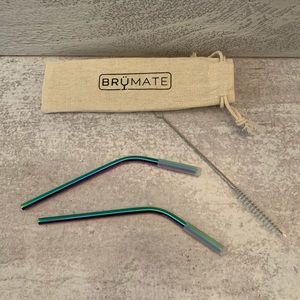 Bru.mate wine straws rainbow titanium